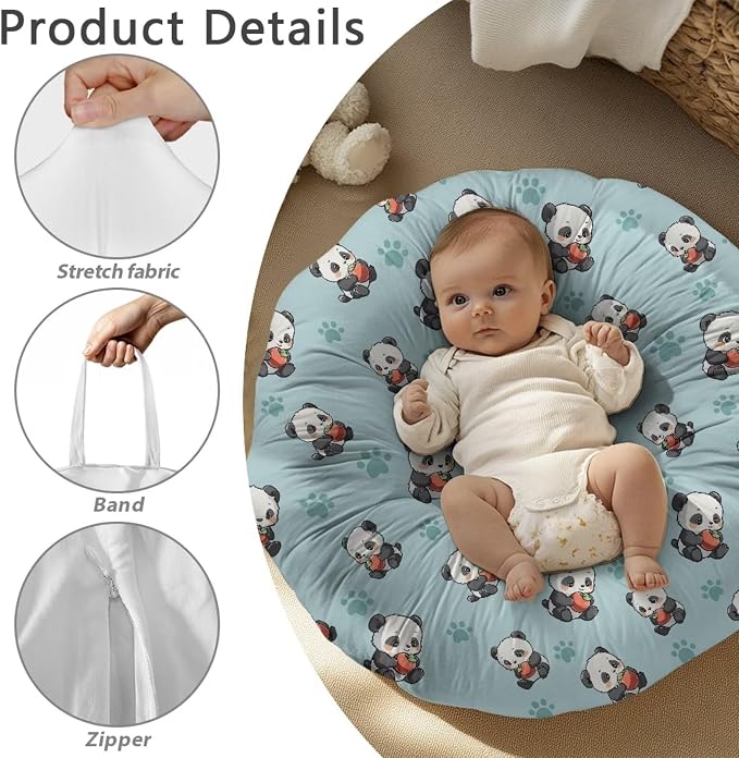 Kawaii Panda Breastfeeding Pillow Cover Nursing Pillow Cover Pillow Slipcover Detachable Nursing Pillow Protective Cas Baby Feeding Supplies Soft and Cozy Cover