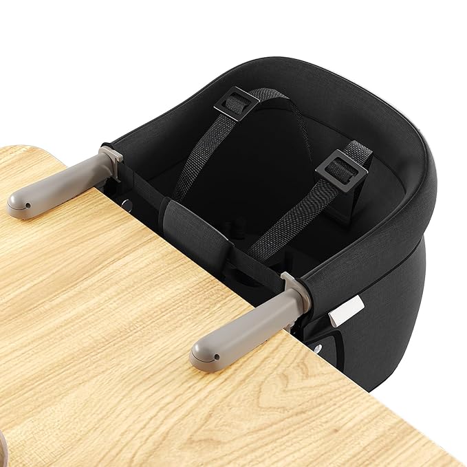 Hook On High Chair, Portable Table Chair for Babies, Foldable Baby Feeding Chair with 3-Point Safety Harness, Weaning & Self-Feeding Essential