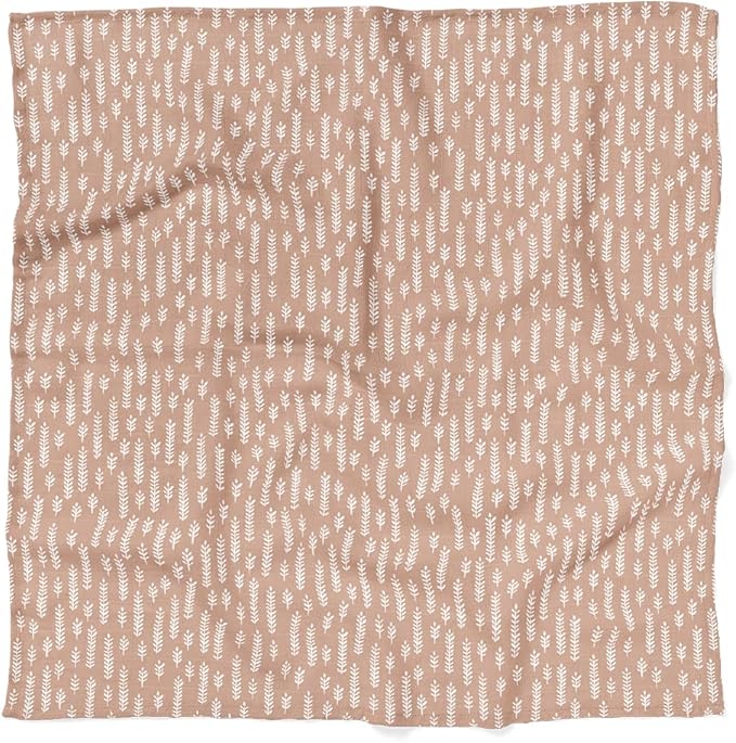 Mini Wander Swaddles for Newborns Muslin Swaddle Blankets - Breathable Soft Gender Neutral Receiving Blanket Baby Essentials | 47 x 47 Cotton - (Wheat (Maple Sugar)