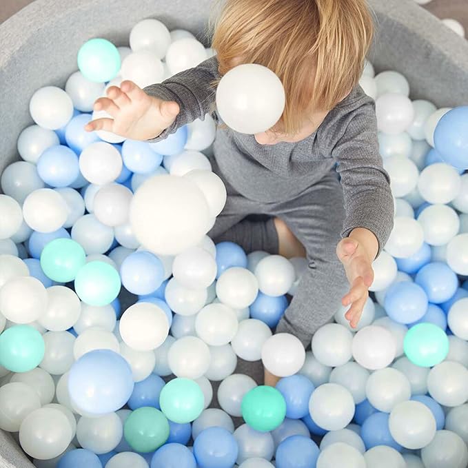 200/500/1000/2000 Count Soft Plastic Ball Pits Balls Colorful Play Pits Balls for Pet Dogs Ball Pits 2.2" Large Phthalate Free Bpa Free Balls for Toddlers 1-3 Baby Kids