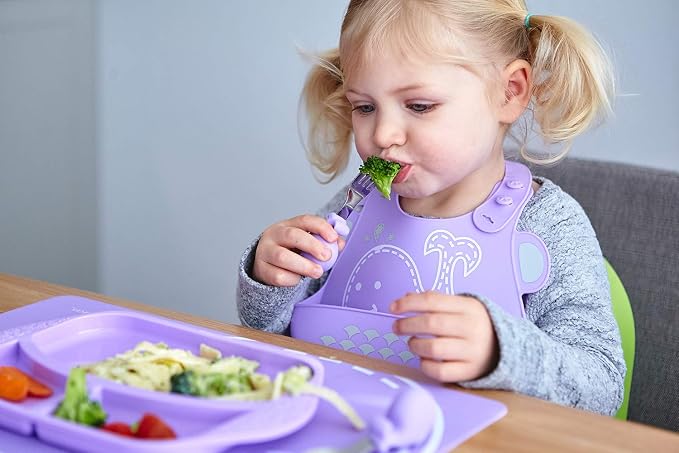 Toddler Utensils Set, Baby Spoon and Fork, Palm Grasp for Baby, BPA & Phthalate Free, Training Baby Utensils, 18 Month+