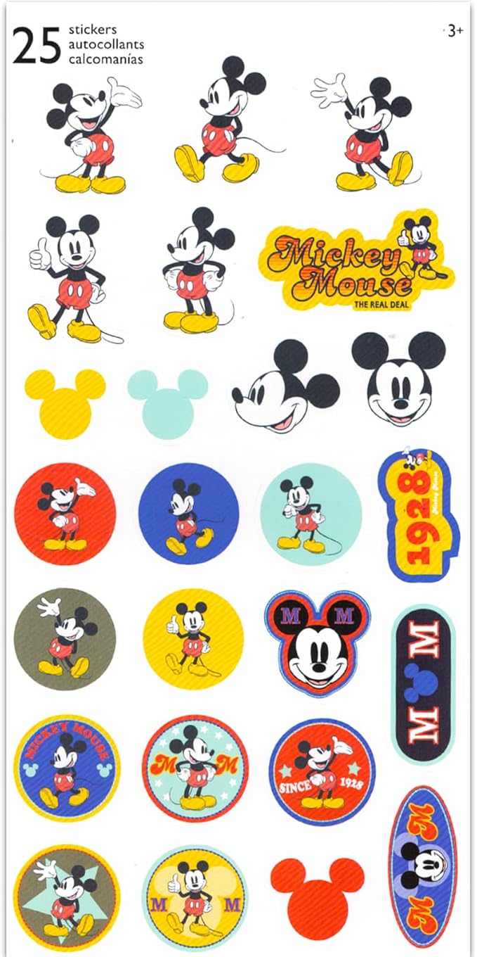 Mickey Mouse Wooden Puzzle 5 Pack - Wood Jigsaw Bundle with Holding Tray, Mickey Stickers and More | Disney Jigsaw Puzzle Toy for Kids Ages 3-5