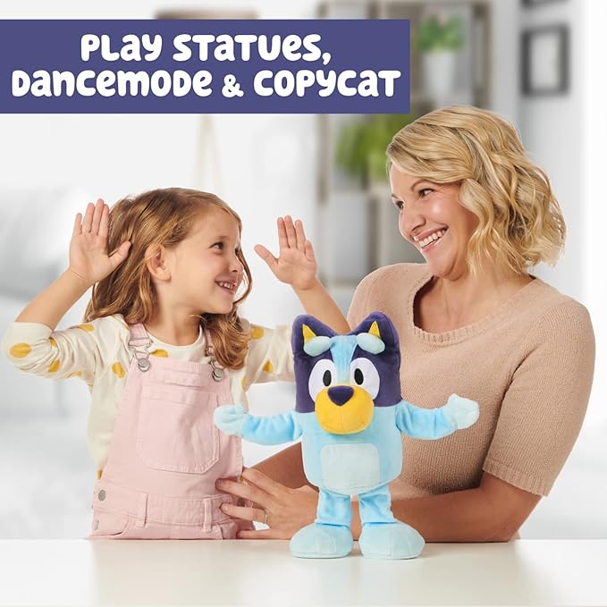 Bluey Dance and Play 14" Animated Plush with Phrases and Songs