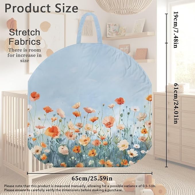 Daisy Boy Girl Gender Neutral Nursing Pillow Cover Baby Breastfeeding Slipcover Infant Newborn Nursery Bottle Pillowcase Feeding Cushion Cover (Pillow NOT Included)