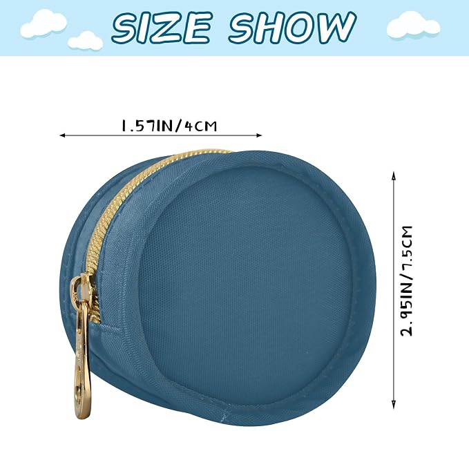Caribbean Blue Pacifier Holder Case Newborn Pacifier Storage Pouch for Boys Girls Easy Attach to Diaper Bag Portable Baby Essentials Container