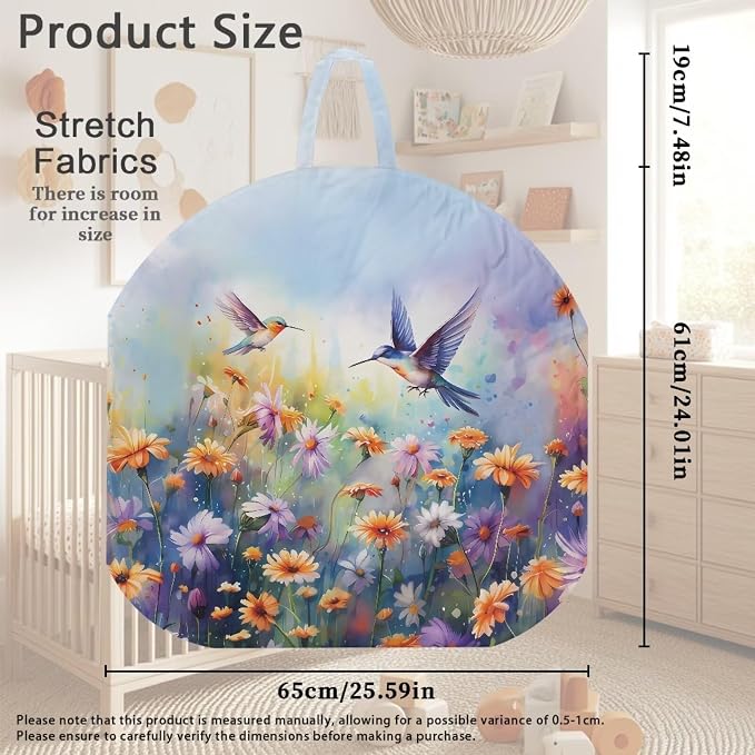 Elegant Hummingbird Stretchy Nursing Pillow Covers Breast Feeding Pillows Covers for Moms Ultra Soft Snug Fits On Infant Nursing Pillow Nursing Pillow Case for Newborn