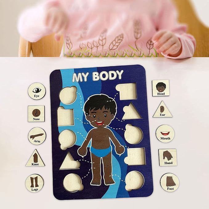 Human Puzzle for Children - Engaging Learning Tool for Ages 2-4, Style B