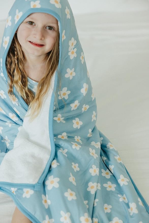 Copper Pearl Hooded Bath Towels Premium Knit/Terry Cloth Toddler Towels with Hood, Pockets, and Cool Designs - Great to Gift and Make Bath Time Fun - Big Kids Hooded Towel, Della