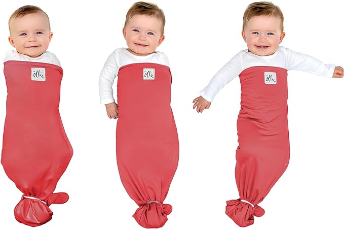 The Ollie Swaddle – Adjustable Baby Swaddle for Newborns | Pediatrician-Approved for Safe Sleep | Easy Closure | Arms-Out | Lightweight, Machine-Washable | Easy Diaper Access