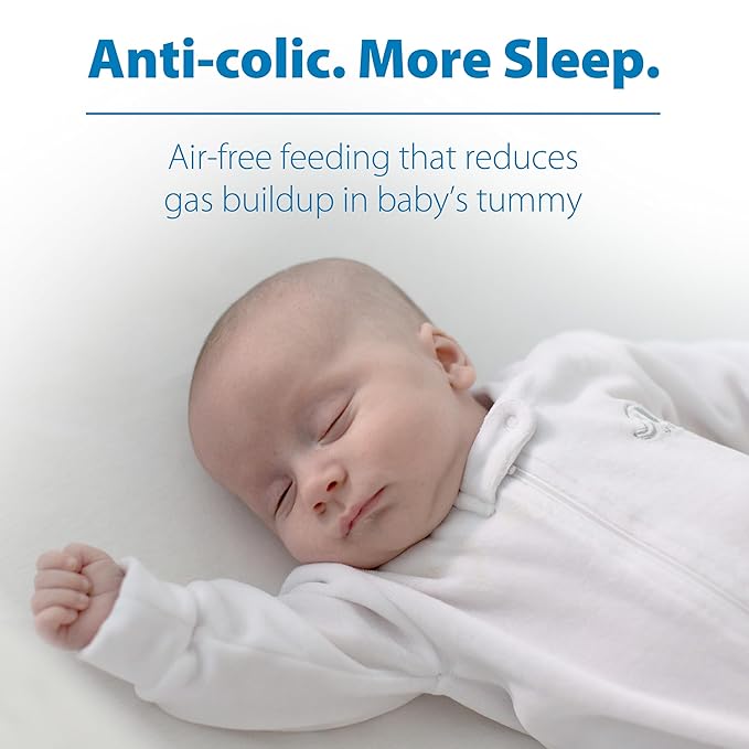 Dr. Brown's Anti-Colic Options+ Narrow Glass Baby Bottle with Level 1 Slow Flow Nipple, BPA-Free, 8 oz/250 mL, 0m+, 1-Pack (Packaging May Vary)
