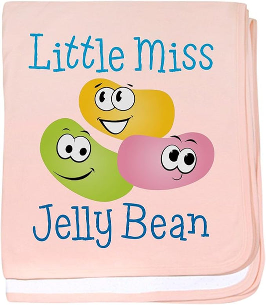 CafePress Little Miss Jelly Bean Baby Blanket, Super Soft Newborn Swaddle