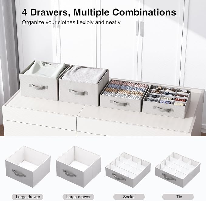 Hanging Closet Organizer, Storage Shelf for Wardrobes, Washable 600D Oxford Cloth Hanging Rack