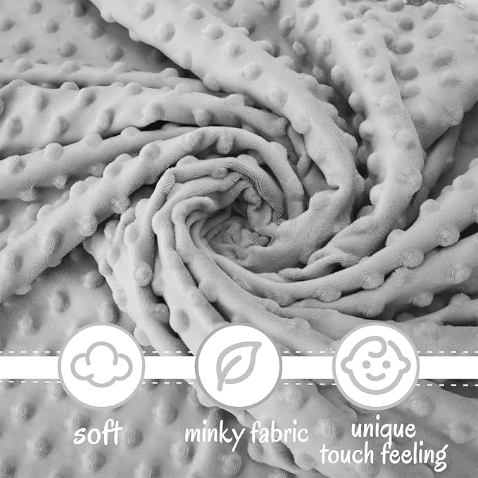 Minky Nursing Pillow Covers Ultra Soft Slipcovers for Breastfeeding for Baby Girls Boys, Feeding Pillow Cover Fits Standard Infant Support Pillows Positioners Nursing Pillow Case