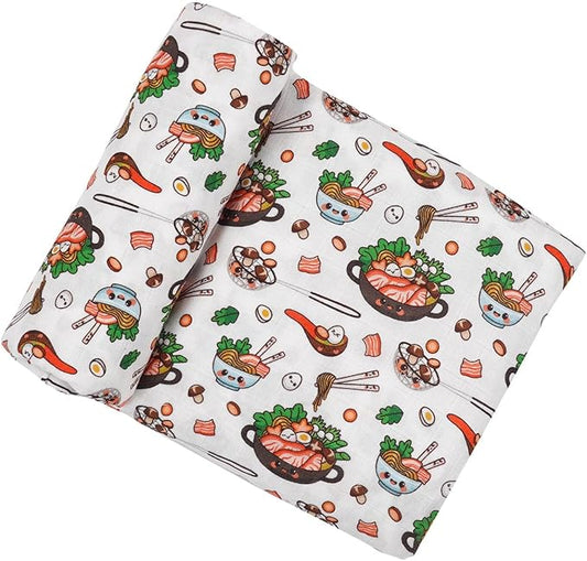 Muslin Swaddle Blanket for Unisex, Soft Breathable and Skin-Friendly Baby Swaddles for Boys & Girls, Newborn Receiving Blanket, Hot Pot Blankets Babies, Large 42 x 47 inches