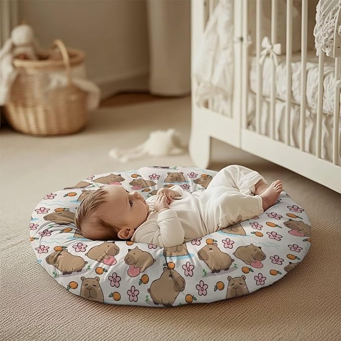 Capybara Nursing Pillow Cover Breathable Breastfeeding Pillow Slipcover Fits Nursing Pillow Super Soft Snug Positioners for Baby Boy Baby Girl Support for Breastfeeding Bottle Feeding