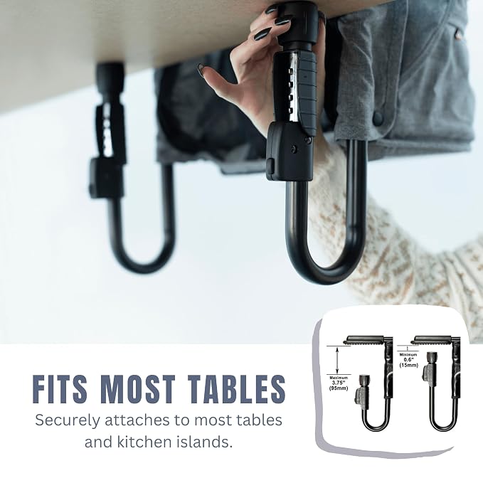 guzzie+Guss Perch Hook On High Chair – Portable Clip On Table Chair for Baby & Toddler | Travel High Chair for Restaurants, Picnics, Camping, Beach, Vacation | Boys & Girls 4M+ | Bordeaux