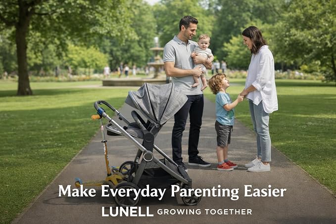 LUNELL Stroller Hook Strap for Kids Scooter and Diaper Bag Universal Stroller Accessory