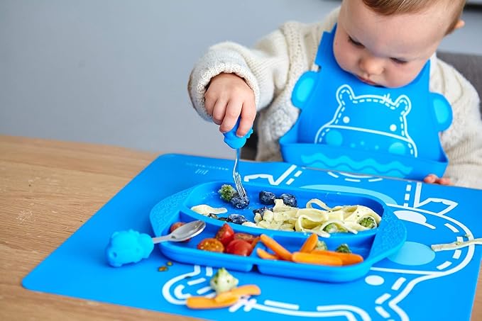Toddler Utensils Spoon and Fork Set, Palm Grasp for Baby, BPA & Phthalate Free, Training Baby Utensils, 18 Month+