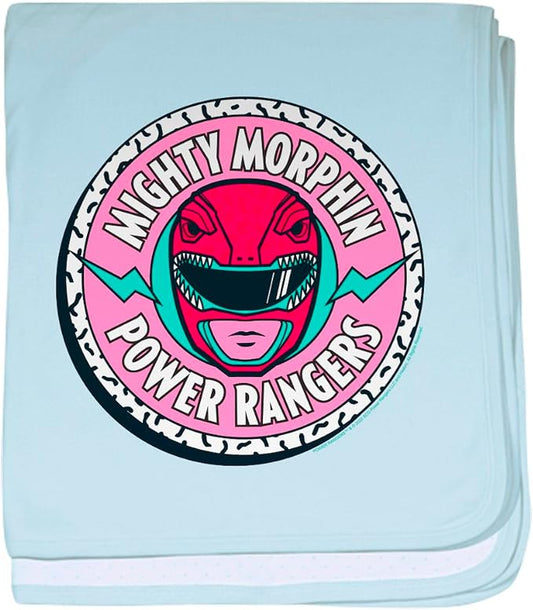CafePress Mighty Morphin Power Rangers Red Rang Baby Blanket, Super Soft Newborn Swaddle
