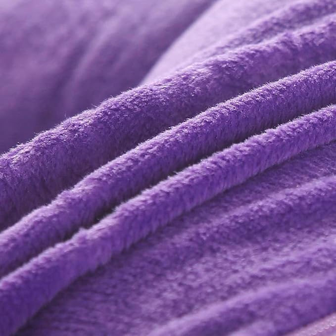 Chest Pillow Breast Support Velvet Cotton Massage Cushion Detachable Pad Comfortable Bolster Suitable for Salon Home Travel Breastfeeding Sleep, Purple, 16.9x11 inch