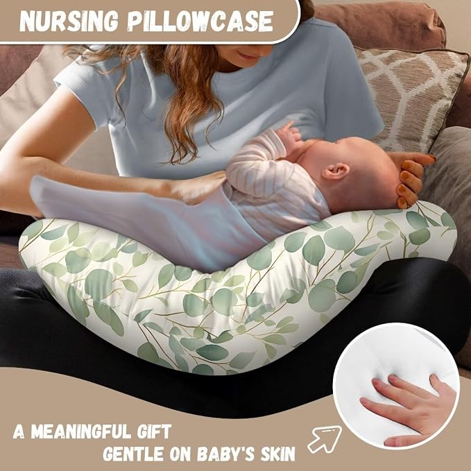 Branch Nursing Pillow Cover Newborn U-Shaped Breastfeeding Pillowcase Cushion Cover Stain Resistant and Scratch Resistant