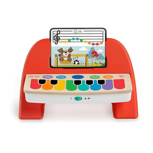 Baby Einstein Cal?™s First Melodies Magic Touch Wooden Piano Musical Baby Toy, Ages 6 Months +