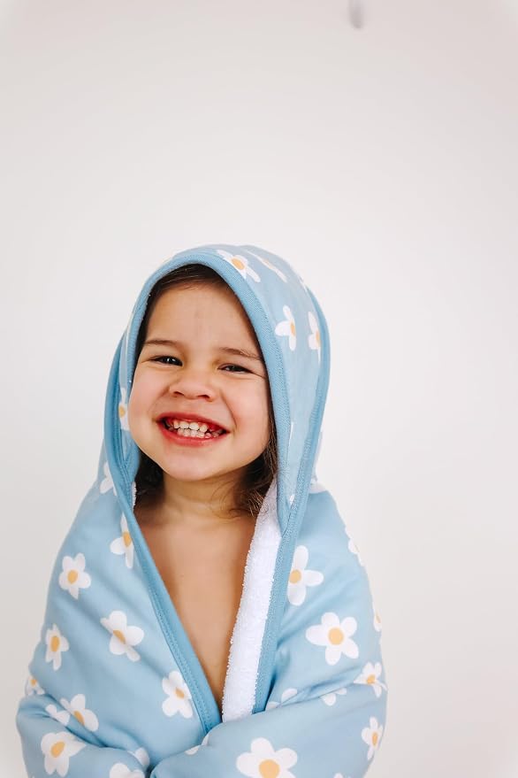 Copper Pearl Hooded Bath Towels Premium Knit/Terry Cloth Baby Towels with Hood, Pockets, and Cool Designs - Great to Gift and Make Bath Time Fun - Baby Bath Towel, Della