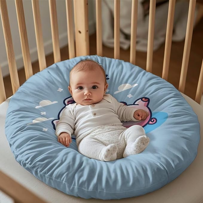 Sleeping Piggy Nursing Pillow Cover Neutral Breastfeeding Pillow Cover Fits 26in*24in Nursing Pillow for Baby Boy Girl Neutral Baby Nursing Pillow Cover Newborn Gift Choice for Mom