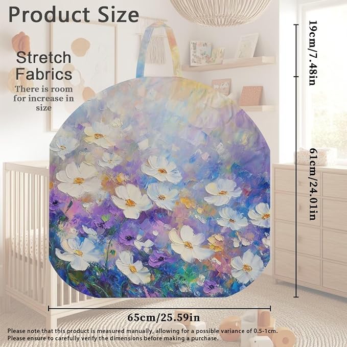 Floral Nursing Pillow Cover Neutral Breastfeeding Pillow Cover Fits 22.6in*24in Nursing Pillow for Baby Boy Girl Neutral Baby Nursing Pillow Cover Feeding Pillow Cover