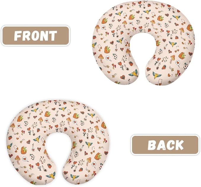 Multiple Food Batterns Nursing Pillow Cover for Baby Girl，Breastfeeding Nipple Shields for Breastfeeding Newborn