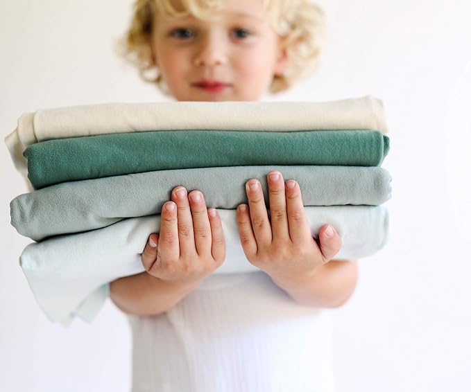 snuggle me Swaddle | Organic Cotton Swaddle Blanket, Soft Stretch, 47 x 47 inches (Moss)