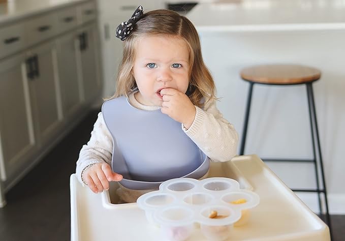 otterlove Silicone Bib ??100% Pure Platinum LFGB Baby Bibs with No Fillers ??Wide Food Catching Pocket ??Easy Clean ??Mess Proof ??Dishwasher Safe ??BPA and Phthalate Free