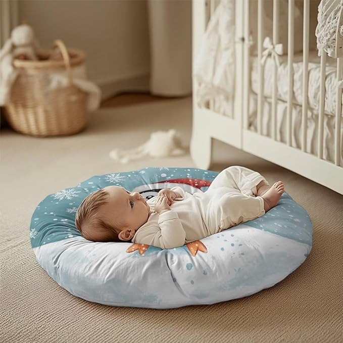 Christmas Penguin Nursing Pillow Cover Neutral Breastfeeding Pillow Cover Fits 22.6in*24in Nursing Pillow for Baby Boy Girl Neutral Baby Nursing Pillow Cover Feeding Pillow Cover