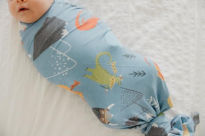 Copper Pearl Baby Swaddle Blanket - Premium Knit Baby Blanket, Large Soft Stretchy Receiving Blankets for Baby Boy and Girl, Swaddles for Newborn, Infant, and Toddler (Viking)