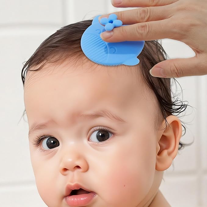Soft Comb Hair Washing Scrubber Brush Baby Combs Silicone Massage Shampoo Bath Cradle Caps Brushes Baby Essential Toddler Hair