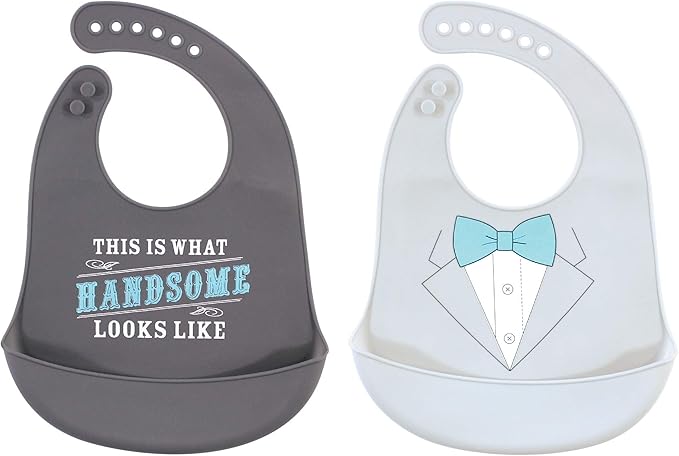 Little Treasure Unisex BabySilicone Bibs