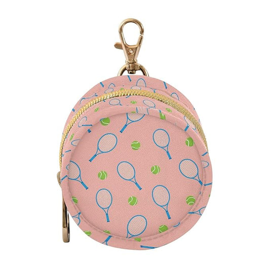 Tennis Ball Print Pacifier Holder Case for Diaper Bag Portable Travel Pacifier Storage Case with Clip Pacifier Storage Container for Outdoor Purse Baby Girls Boys