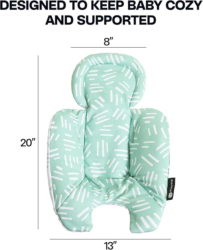 4moms RockaRoo and MamaRoo Infant Insert, Machine Washable, Cool Mesh Fabric, Reversible Design, Mint