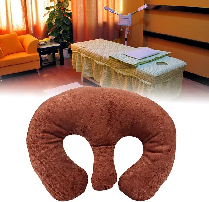 Breast Support Pillow for Massage Table, Dark, Spa Beauty Salon Chest Cushion