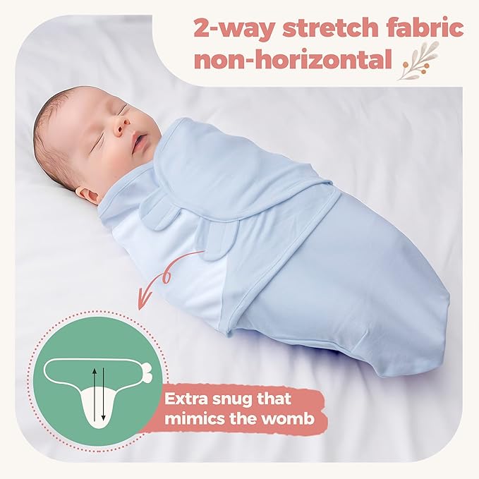 Organic Cotton Baby Swaddle Blankets-3 Pack Ultra-Soft, Breathable & Temperature- Regulating Newborn Receivin Blankets-Gentle on Delicate Skin, Cozy Sleep Aid, Set