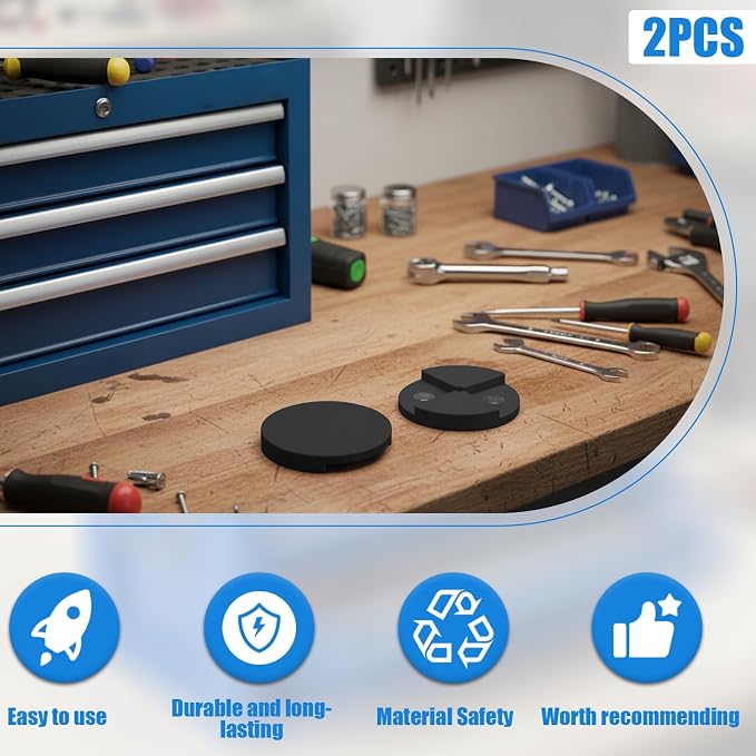 2 PCS Magnetic Lid Lock Set for 2-Drawer Mini Toolboxes, Secures Lid & Prevents Tipping, Mini Toolbox Accessories (Balck)