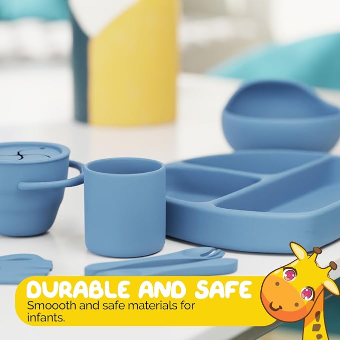 Baby Essentials Silicone Cup in Blue Color for Baby Boys and Toddler Cups - Food Grade Silicone Toddler Cup for Baby cups for Boys Water Cups