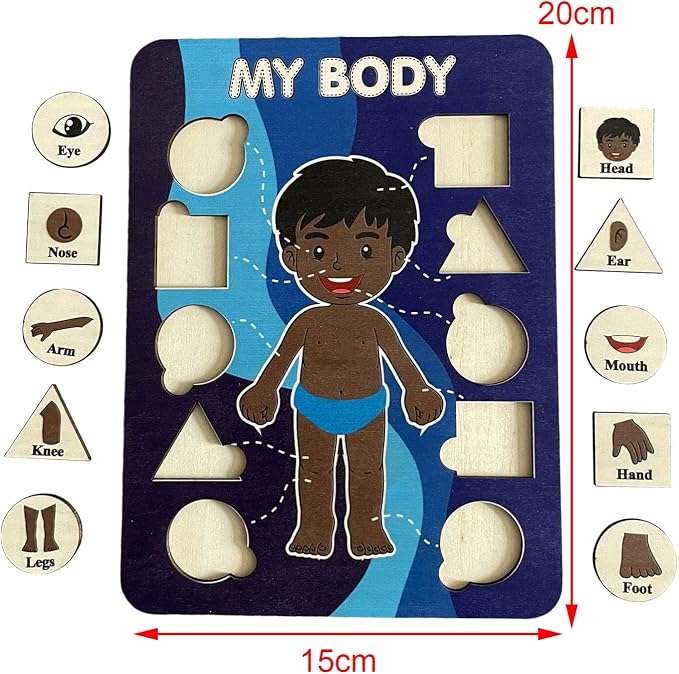 Human Puzzle for Children - Engaging Learning Tool for Ages 2-4, Style B