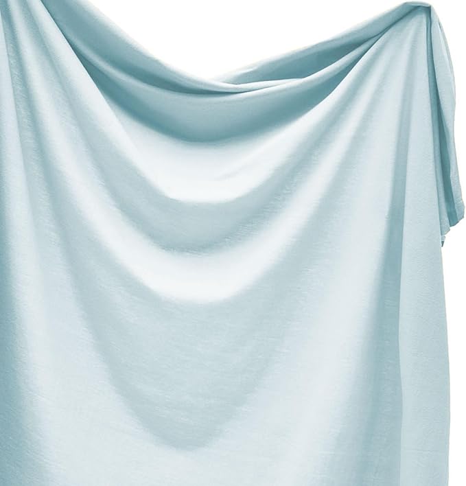 snuggle me Swaddle | Organic Cotton Swaddle Blanket, Soft Stretch, 47 x 47 inches (Bluebell)