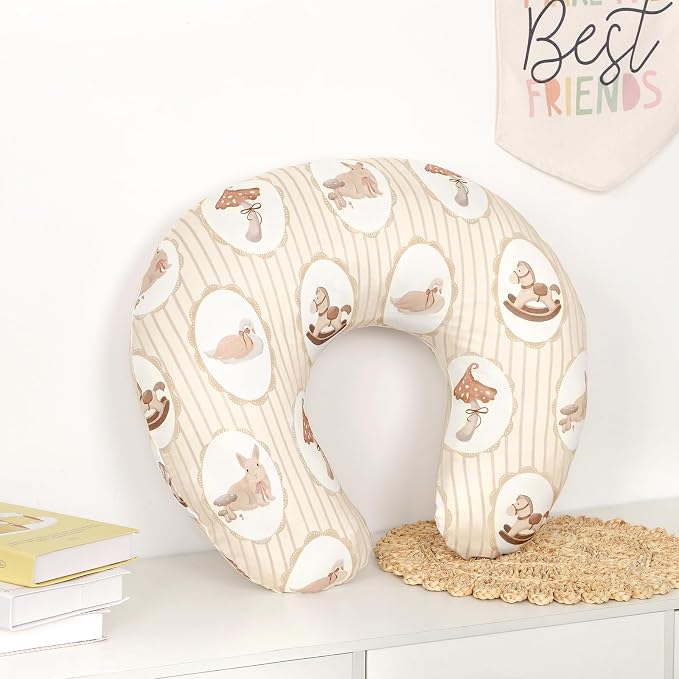 DILIMI Nursing Pillow Cover, Stretchy Removable Case for Breastfeeding Pillows, Ultra Soft Comfortable Slipcover for Baby Girl and Boy, Farm