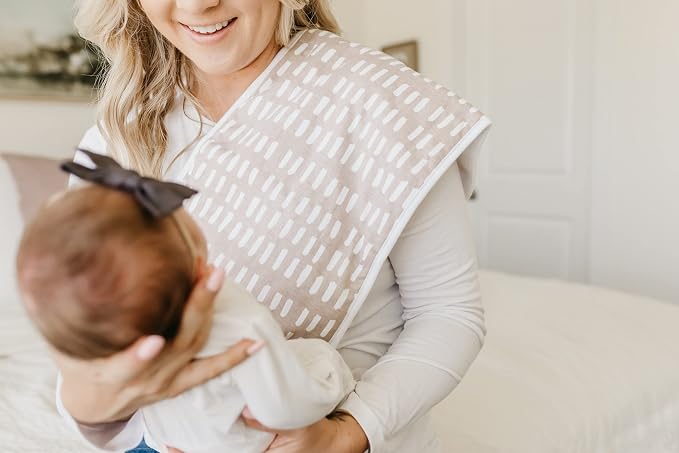 Copper Pearl Baby Burp Cloth Large 21''x10'' Size Premium Absorbent Triple Layer 3-Pack Gift Set Bliss