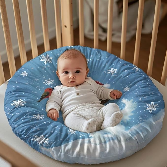 Christmas Puppy Nursing Pillow Cover Breastfeeding Nursing Pillow Slipcovers Super Soft for Breastfeeding Moms Support for Breastfeeding Bottle Feeding and Bonding
