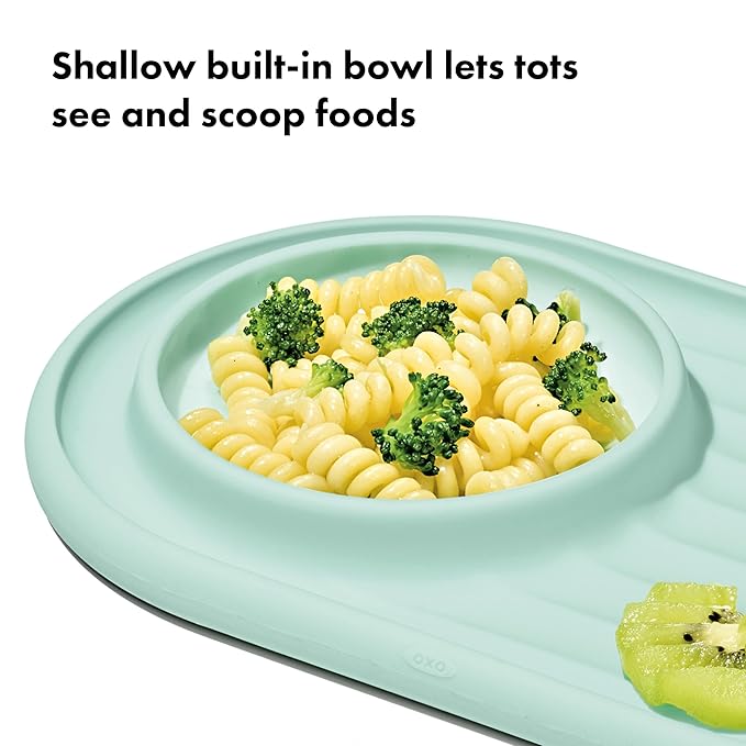 OXO Tot Textured Suction Plate ??Blossom, Baby Feeding Essentials
