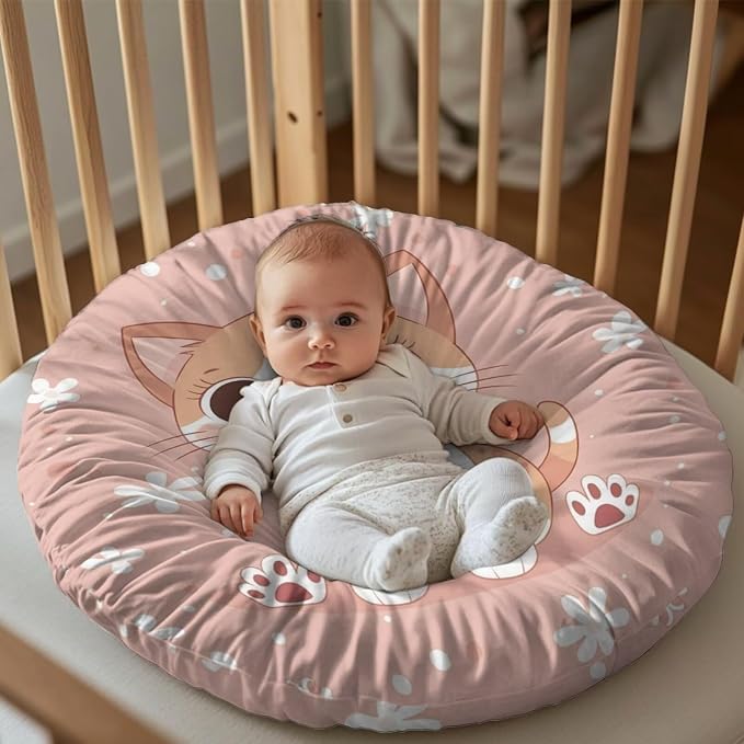 Cute Kitten Pillow Covers for Breastfeeding Pillow Soft and Stretchy Breastfeeding Pillow Covers for Breastfeeding Mom,Cozy Nursing Slipcover for Boys and Girls Pillowcase