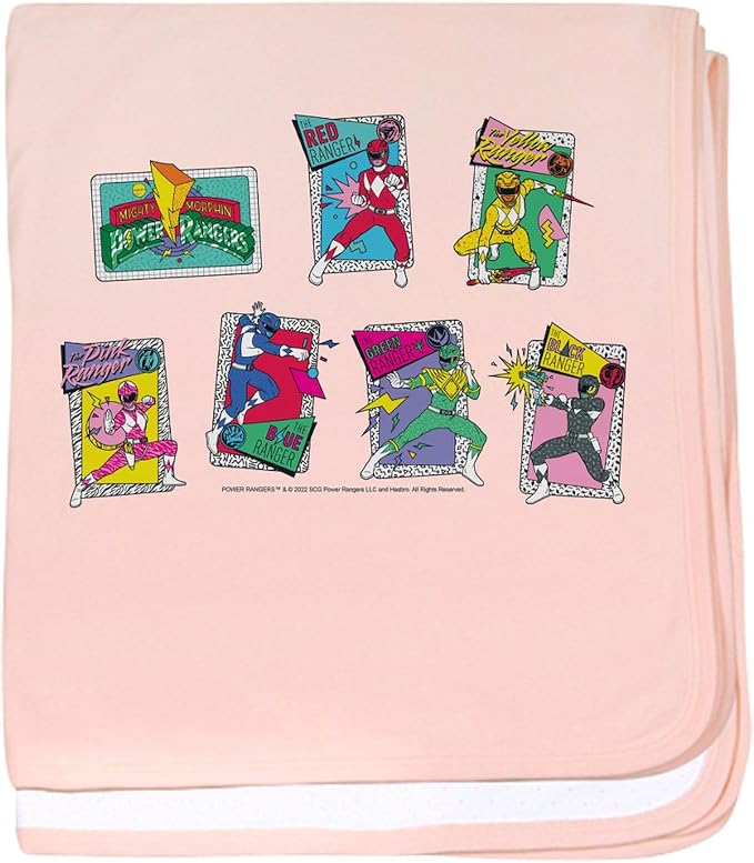 CafePress Power Rangers Group Shots Baby Blanket, Super Soft Newborn Swaddle